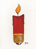 Kerze / Candle, Illustration / cartoon