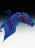 Blauer Reiter / Blue Horseman, Pferdemotiv / horse painting